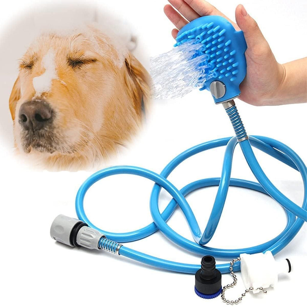 Pet Bathing Tool – Silicone Cleaning, Washing &amp; Massager Scrubber Brush for Dogs