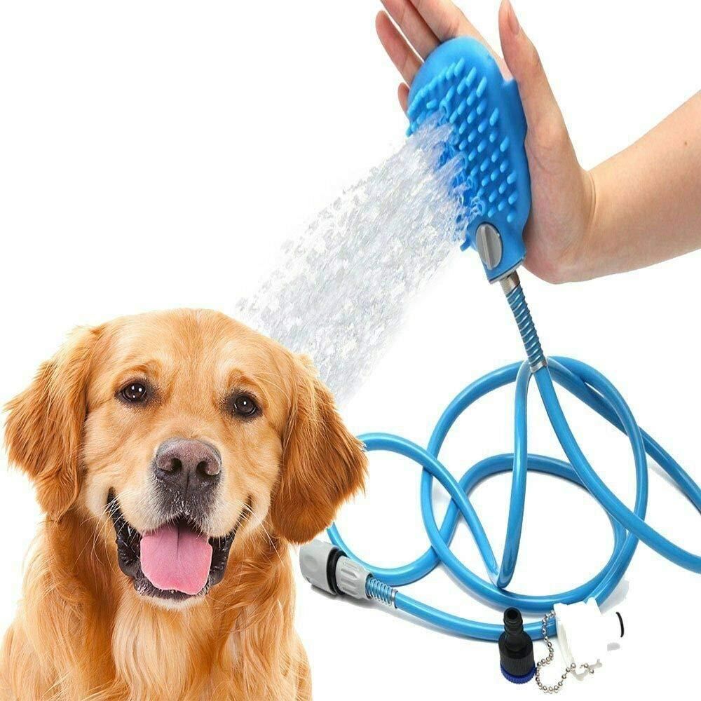 Pet Bathing Tool – Silicone Cleaning, Washing &amp; Massager Scrubber Brush for Dogs