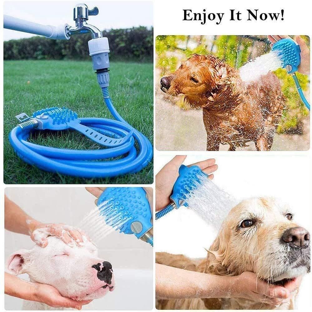 Pet Bathing Tool – Silicone Cleaning, Washing &amp; Massager Scrubber Brush for Dogs